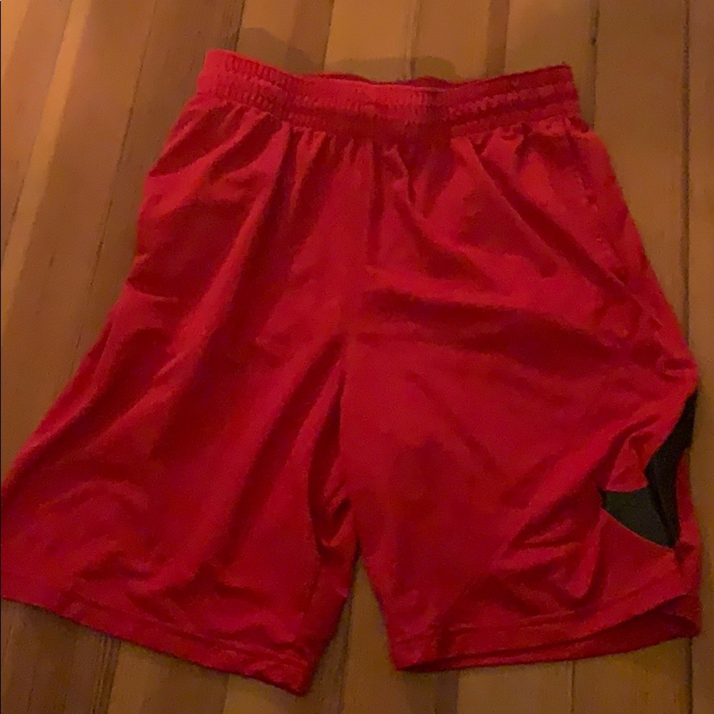 It’s a pair of red Dri-Fit shorts from Nike.